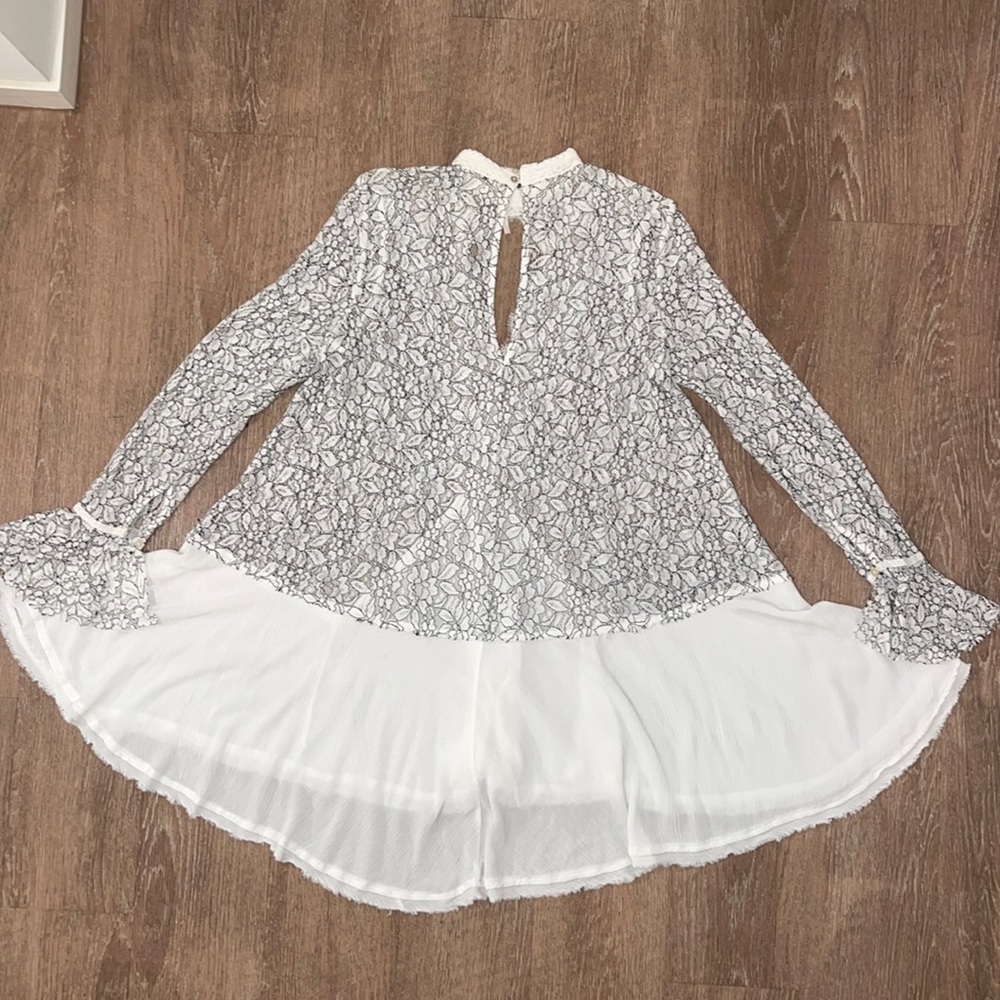 Free People ‘Tell Tale Cutout’ Lace Tunic Mini Dress - Picture 12 of 15